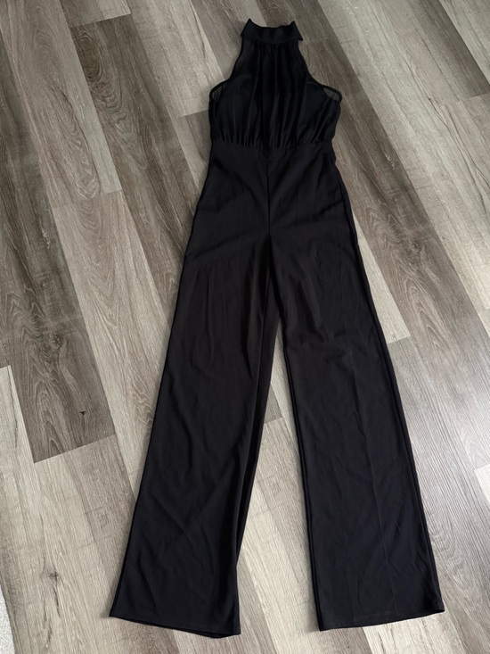 Fashion Nova Pants - Fashion Nova Black High-Neck Wide-Leg Jumpsuit